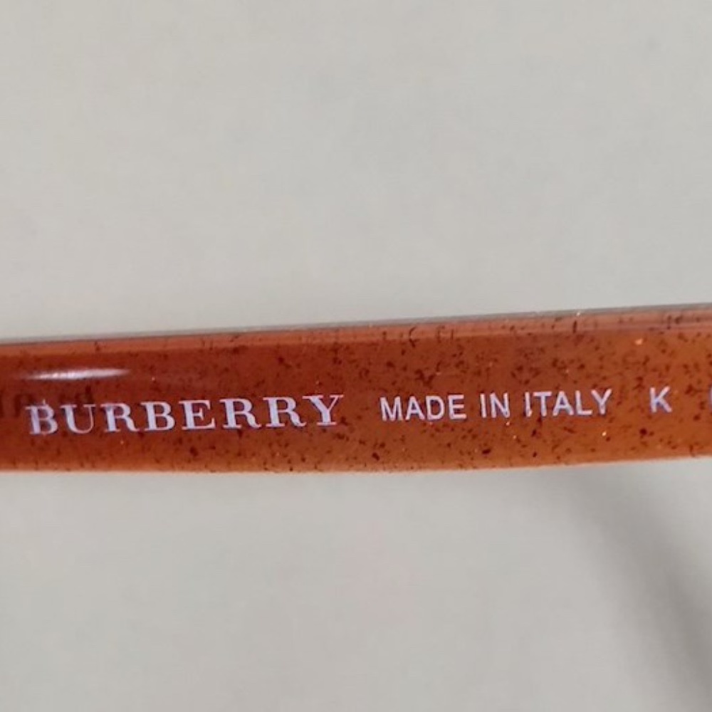 Burberry Orange and Silver Glitter Sunglasses - Picture 8 of 9
